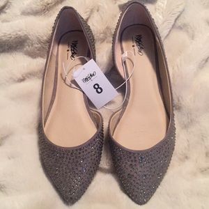 Mossimo Grey Bedazzled Flats